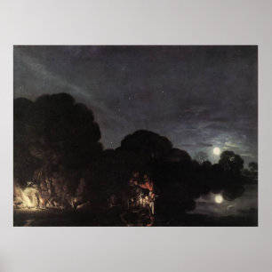 Póster Adam Elsheimer Viaja A Egipto
