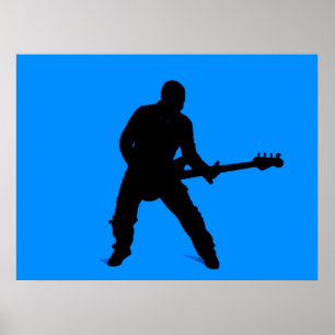 Póster Adam en la guitarra del bajo