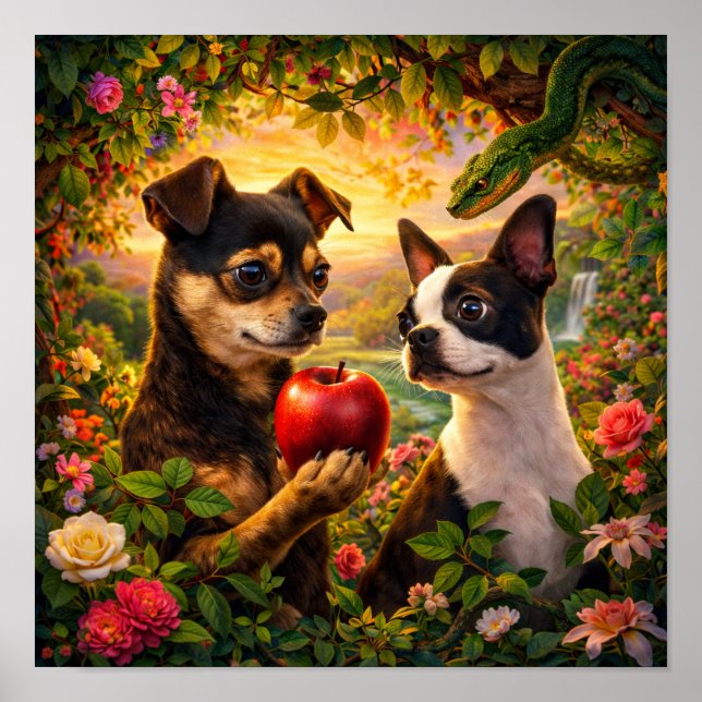 Póster "Adam & Eve" (Frente)