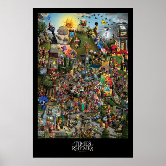 Póster Adam Parsons ART - Times of Rhymes - Poster