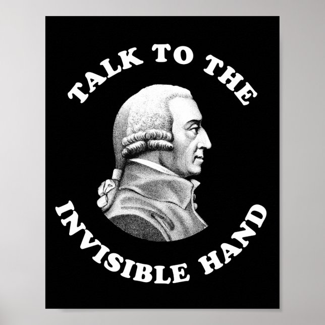 Póster Adam Smith - Habla Con La Mano Invisible - Gracios (Frente)