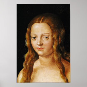 Póster Adam y Eve, detalle de la cabeza de Eve