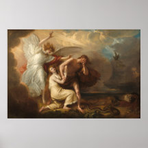 Adam y Eve - Poster de Benjamin West Bella Artes