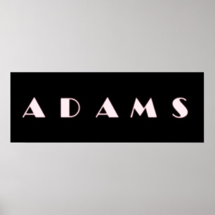 Póster ADAMS Alphabet Letter Name Art