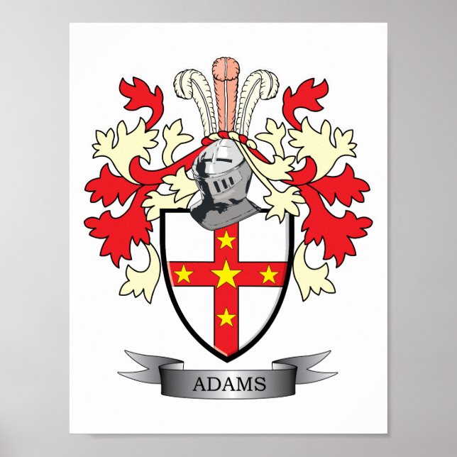 Póster Adams Escudo de Armas (Frente)