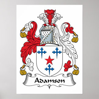 Póster Adamson Family Crest