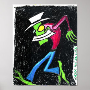 Póster Adán el poster extranjero