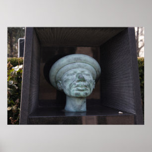 Póster Adán - Escultura en la tumba de Rudolf Hausner