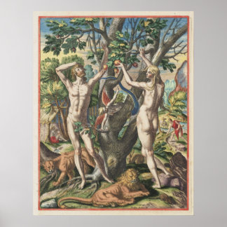 Póster Adán y Eva