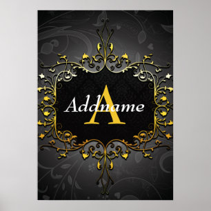 Póster Add your name and initial