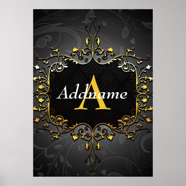 Póster Add your name and initial (Frente)