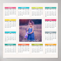 Add Your Own Custom Photo 2023 Calendar | Poster