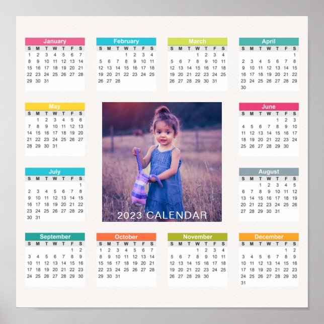 Póster Add Your Own Custom Photo 2023 Calendar | Poster (Frente)