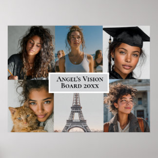 Póster Add Your Photos Vision Board Custom Poster