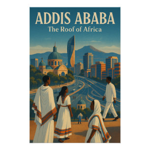 Póster Addis Abeba, Etiopía Viaje en 2026