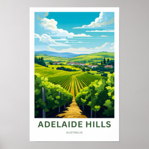 Póster Adelaide Hills Australia Viajes impresos