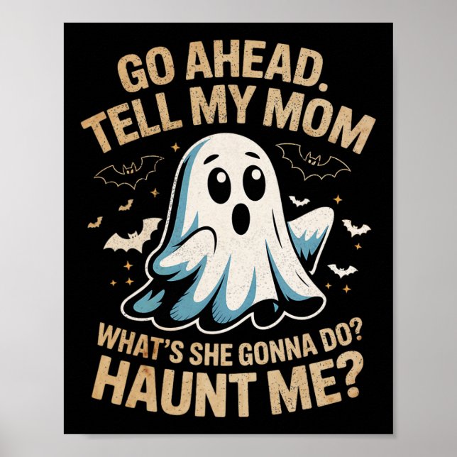 Póster Adelante Dile a mamá qué disfraz de Fantasma diver (Frente)