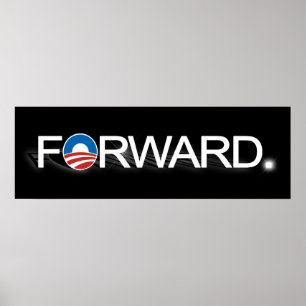 Póster Adelante para Obama 2012