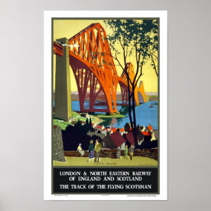 Póster Adelante puente, Scotsman del vuelo de Escocia