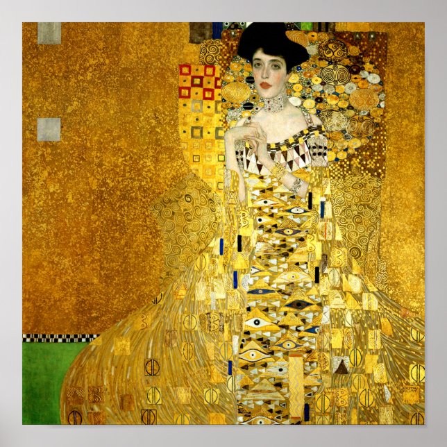 Póster Adele Bloch-Bauer I por Gustav Klimt Poster Print (Frente)
