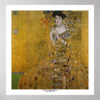 Póster Adele Bloch Bauer por Gustav Klimt
