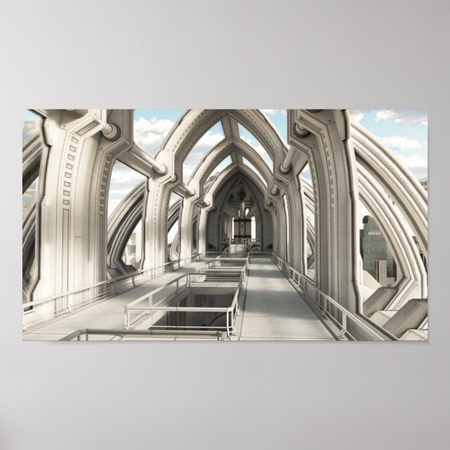 Póster Adentro de una ciudad futura (Frente)