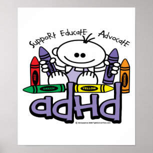 PÓSTER ADHD CRAYONS