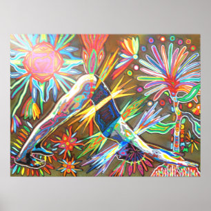 Póster adho mukha svanasana 2010 digital