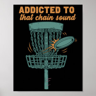 Póster Adicto a ese sonido de cadena Disc Golf Sket Volad