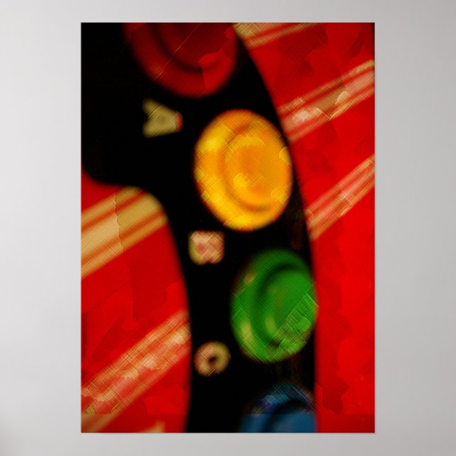 Póster Adicto a los juegos (Frente)
