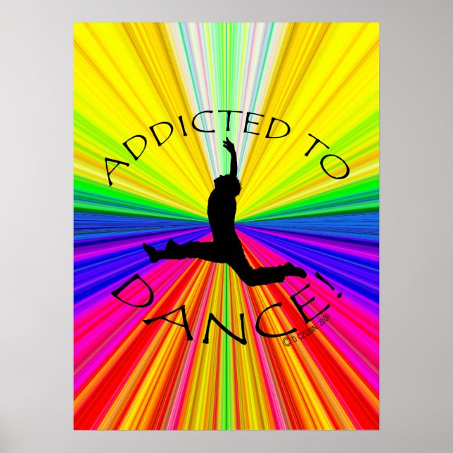 Póster Adicto al Poster de danza (Frente)