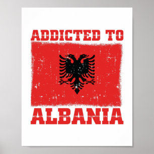 Póster Adictos a Albania Regalos de los Balcanes albane
