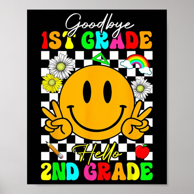 Póster Adiós 1er Grado Hola 2do Grado  (Frente)