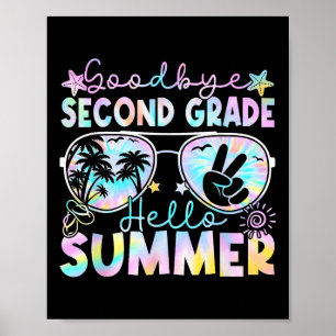 Póster Adiós 2º grado Hola verano 2º grado Último D