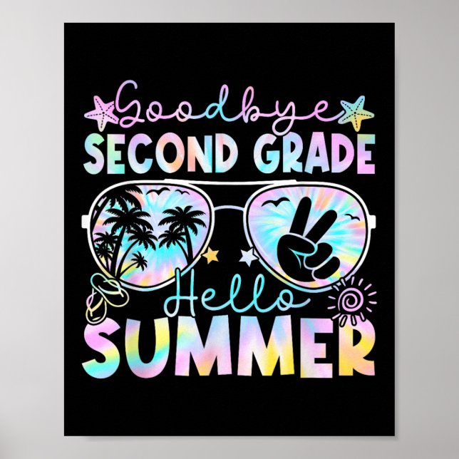 Póster Adiós 2º grado Hola verano 2º grado Último D (Frente)
