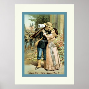 Póster ¡Adiós, Dios te libre!~Vieja Guerra Civil.