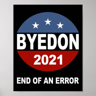 Póster Adiós Don Fin De Un Error Anti Trump Inauguración