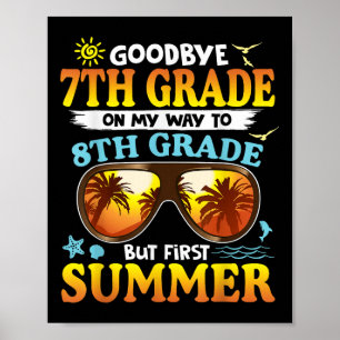 Póster Adiós Graduación De 7º Grado A 8º Grado Hola Su