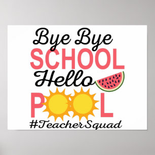 PÓSTER ADIÓS LA PISCINA DE HOLA DE LA ESCUELA.