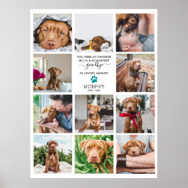 Póster Adiós más Difícil | Collage de 11 Fotos de Memoria