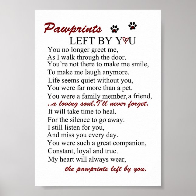 Póster Adiós Perro, Por Siempre En Mi Corazón (Frente)