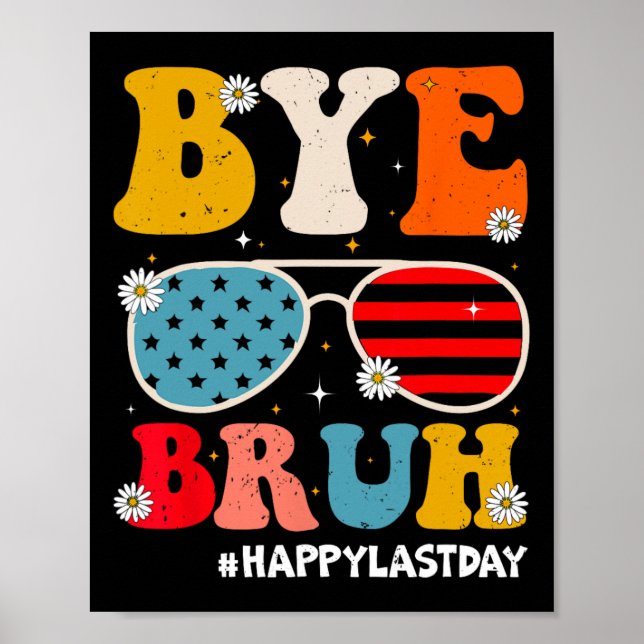 Póster Adiós, profesores felices el último día de verano  (Frente)