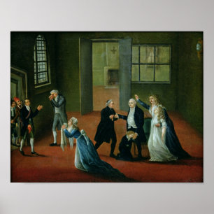 Póster Adiós que hace una oferta de Louis XVI a su