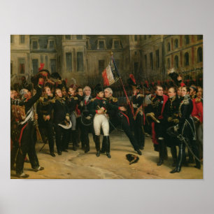 Póster Adiós que hace una oferta de Napoleon I al