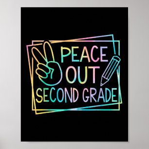 Póster Adiós Segundo Grado Último Día De Escuela Verano B
