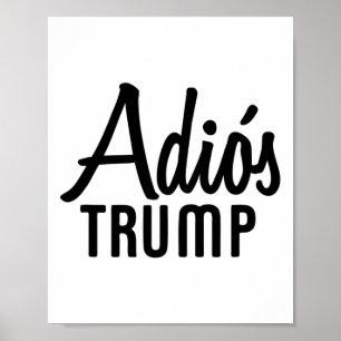 Póster Adiós Trump Demócrata Elecciones EEUU