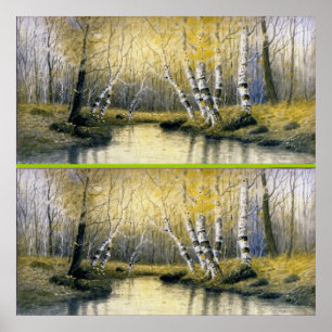 Póster Adirondack Birches