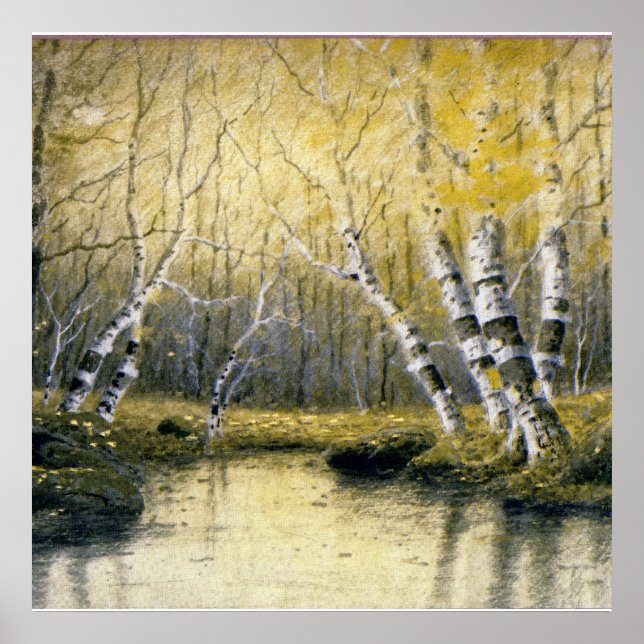 Póster Adirondack Birches (Frente)