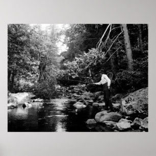 Póster Adirondack Fly Fishing