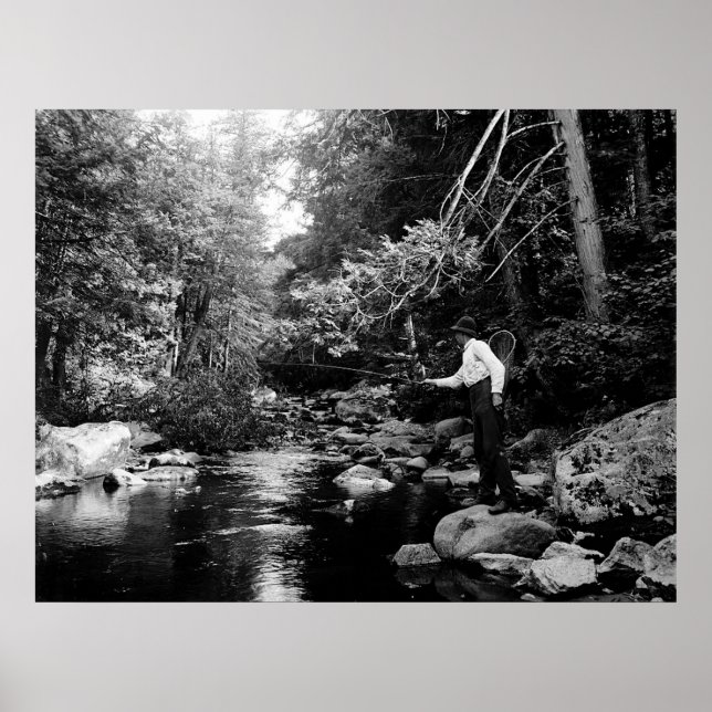 Póster Adirondack Fly Fishing (Frente)